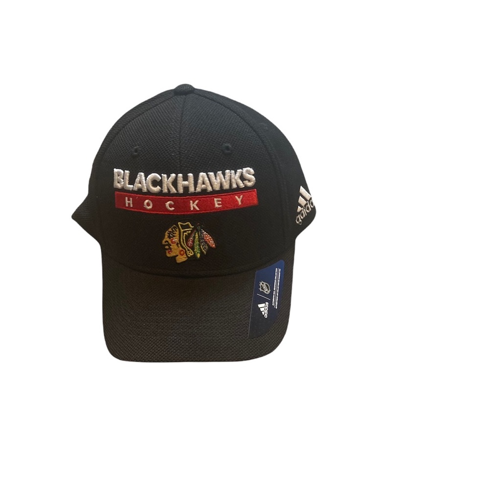 Chicago Blackhawks Adidas Foxtrot Flex Fit Hat Cap Size Large/XL